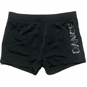 Iefiel Black Spandex Like Athletic Shorts